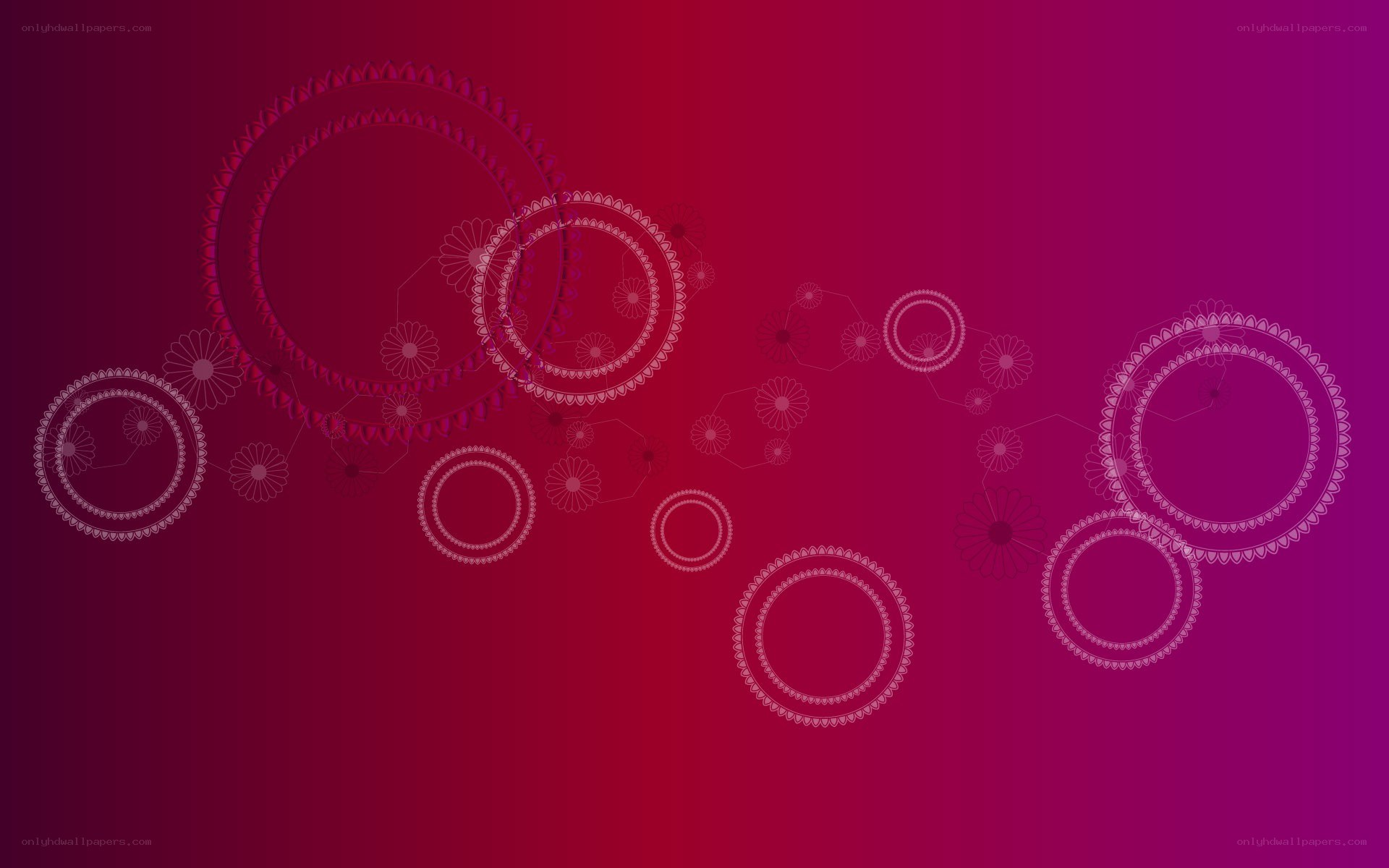 abstract red circular design