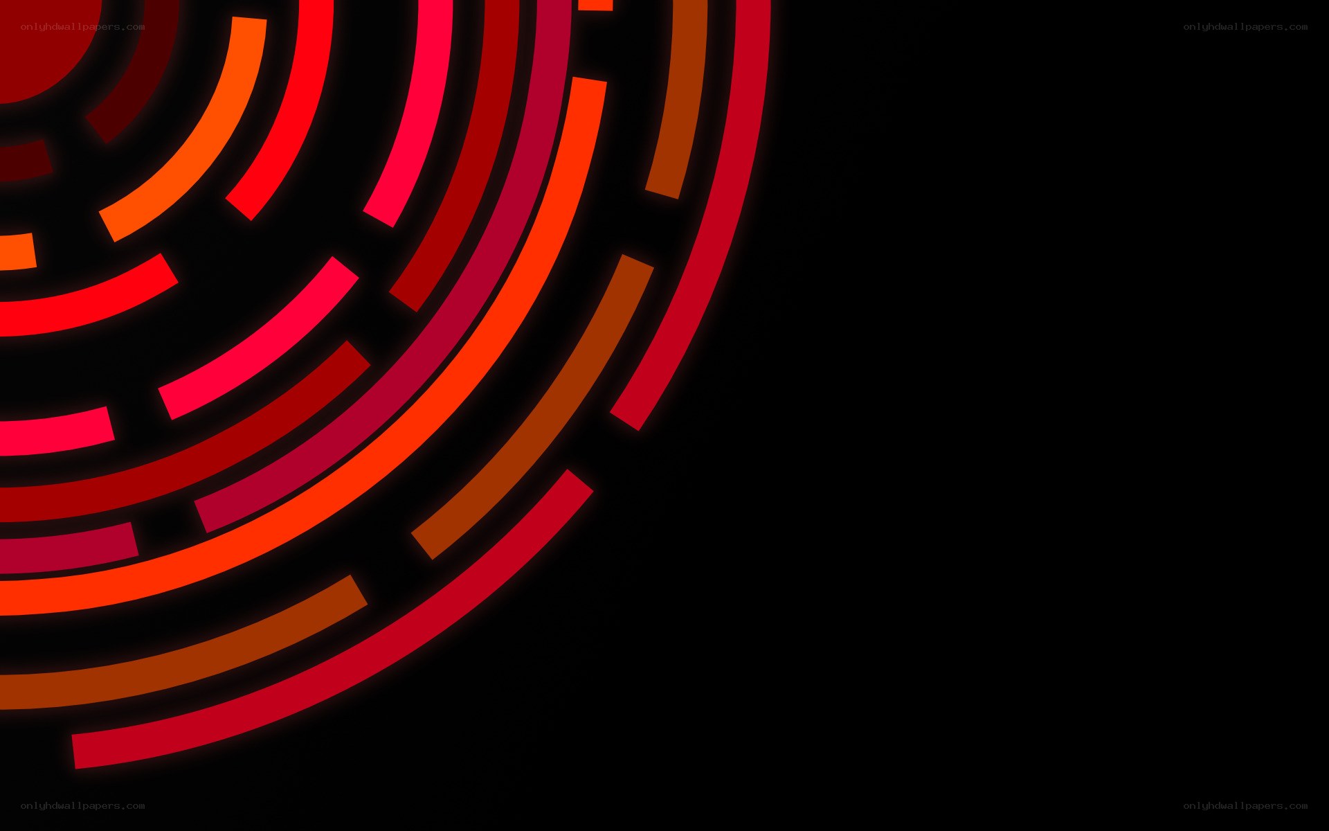 abstract red circular design