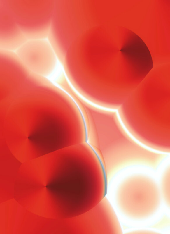 Abstract red circular shapes