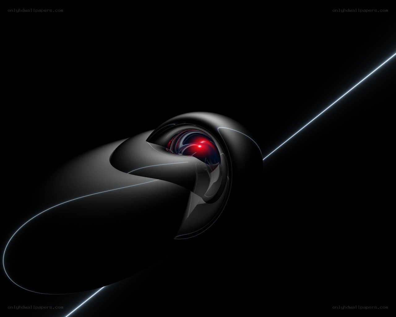 abstract red core sphere