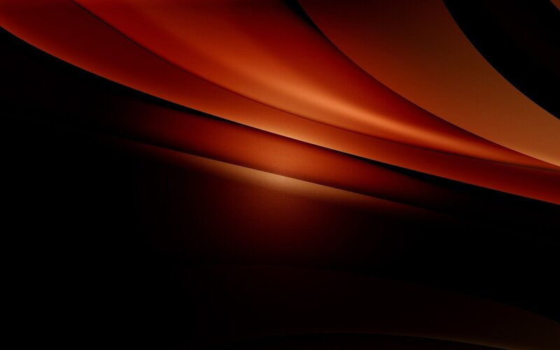 Abstract Red Curves — Dramatic, Black