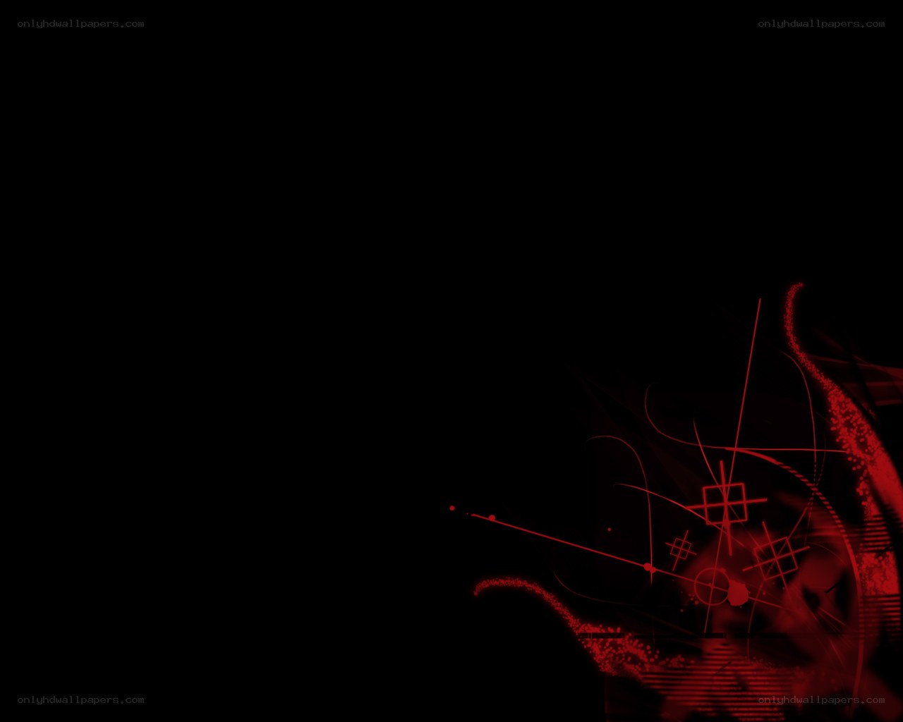 abstract red design on black