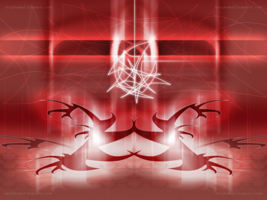 abstract red digital art