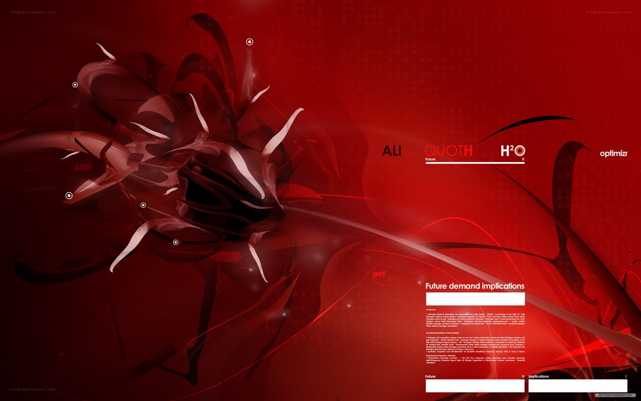 abstract red digital design