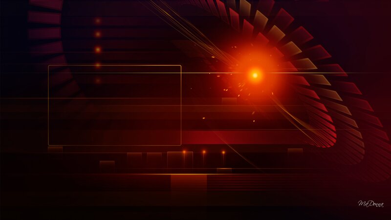 Abstract Red Digital Design — Dramatic