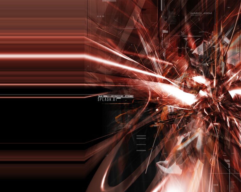 abstract red digital explosion