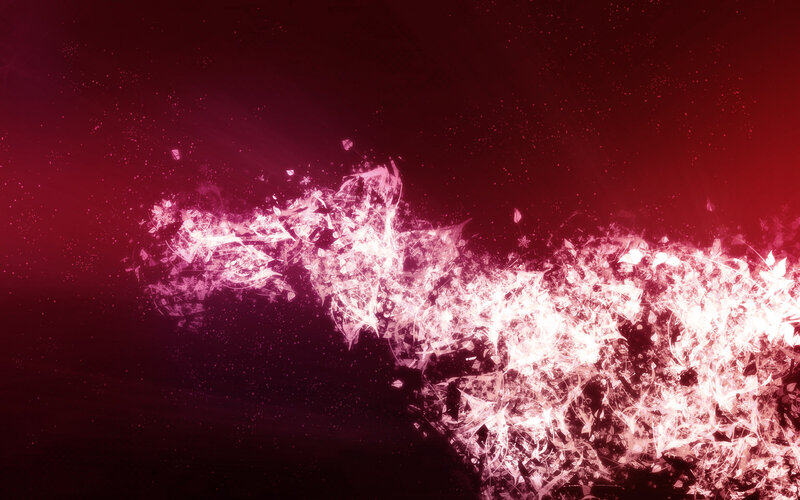 abstract red energy burst
