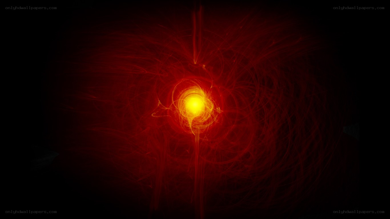 Abstract red energy burst
