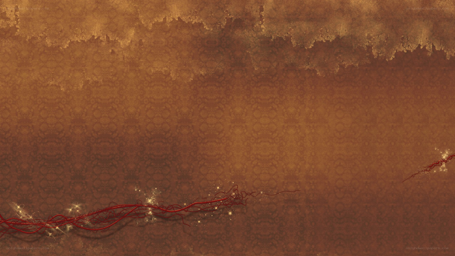 Abstract red energy lines