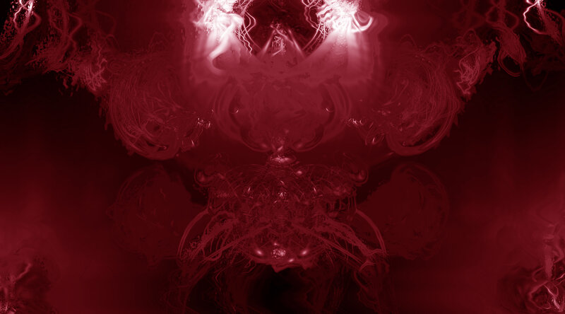 Abstract red energy patterns