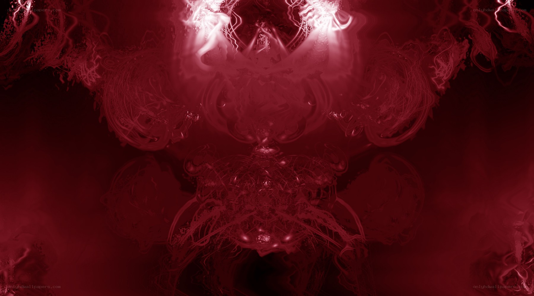 Abstract red energy patterns