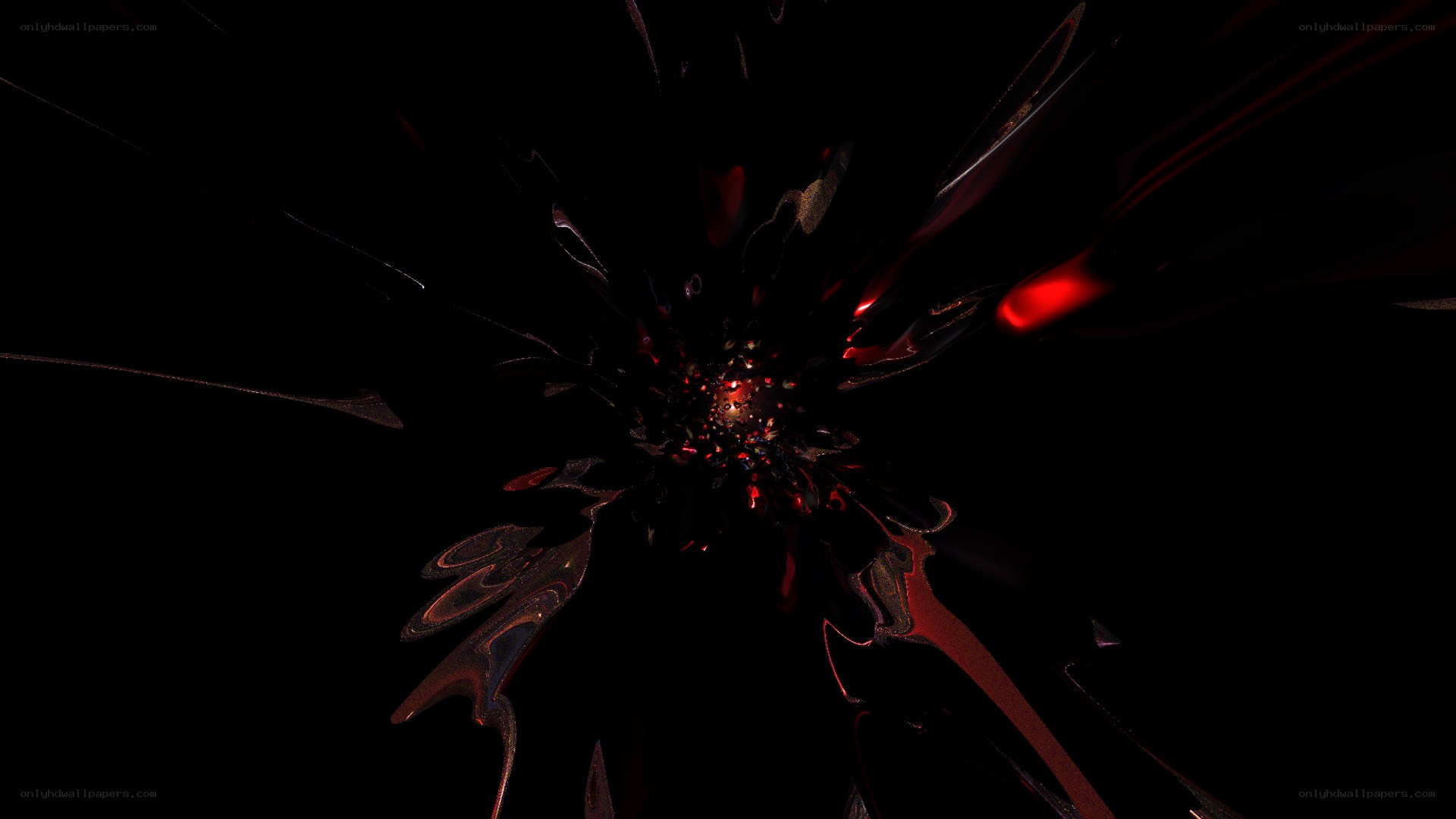 abstract red explosion