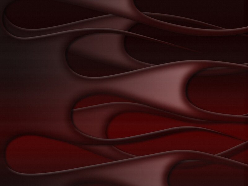 Abstract red flowing forms