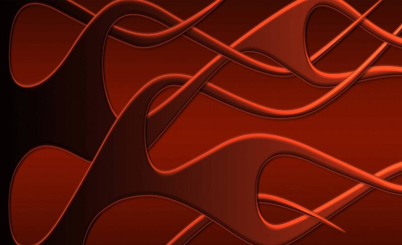 Abstract red flowing lines
