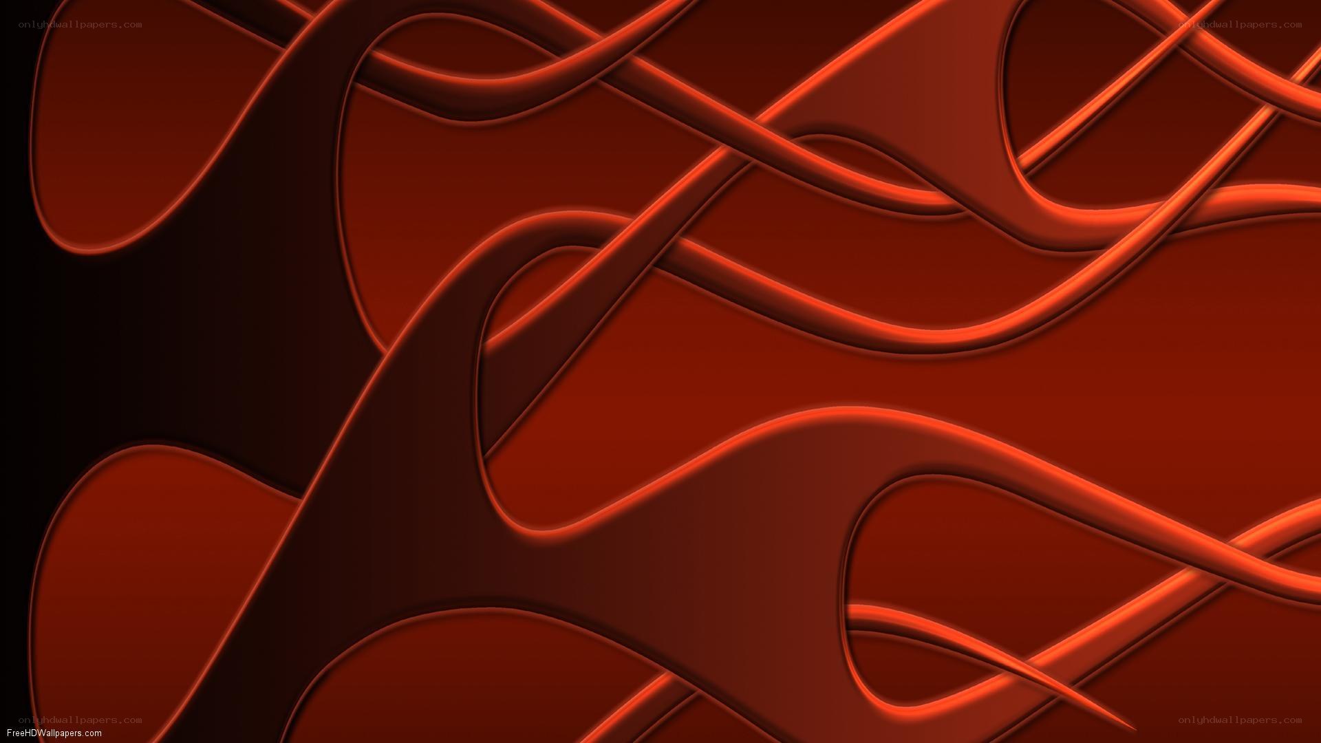 abstract red flowing lines