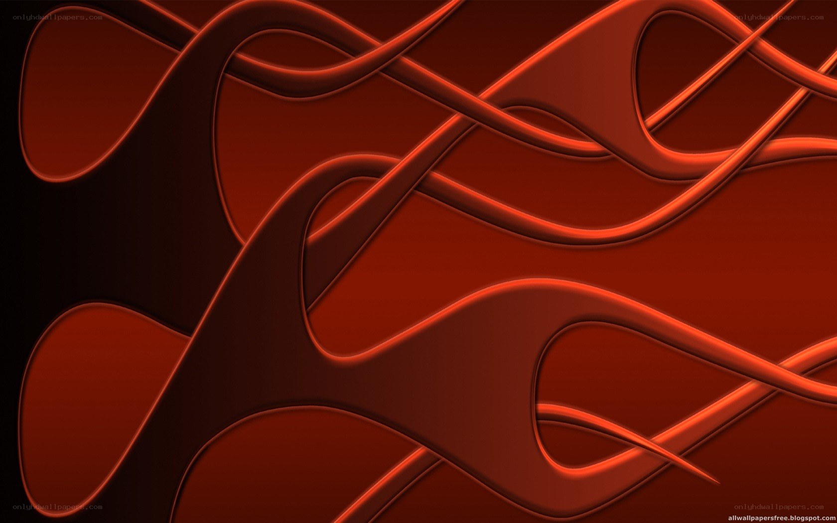 abstract red flowing lines