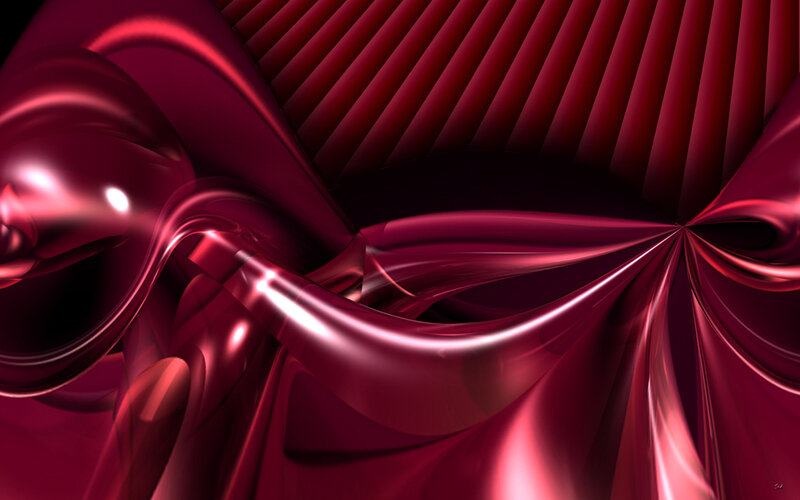 Abstract red fluid motion