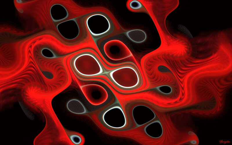 Abstract red fluid pattern