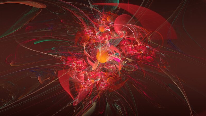 Abstract red fractal art