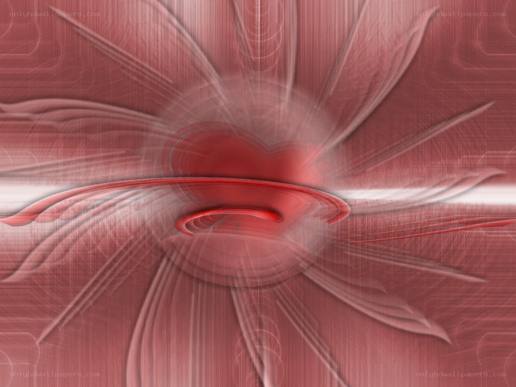 Abstract red fractal design