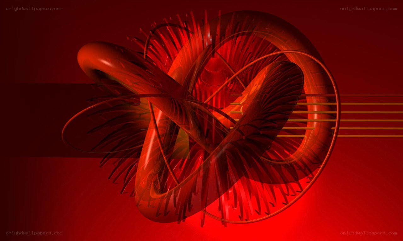 abstract red fractal design