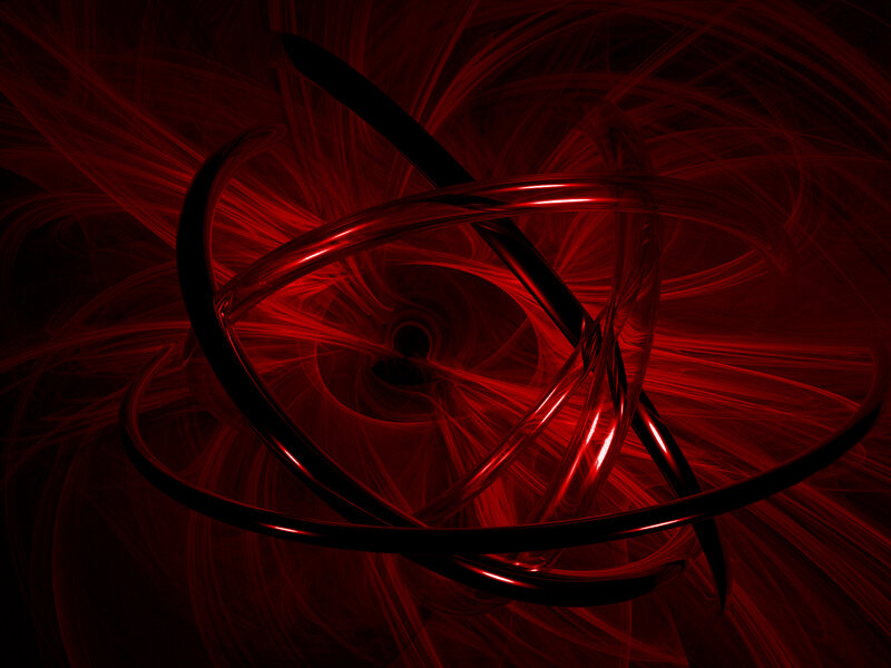 Abstract red fractal design