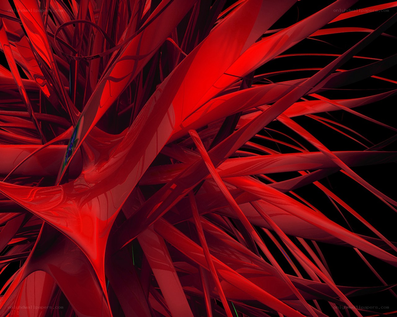 abstract red fractal design