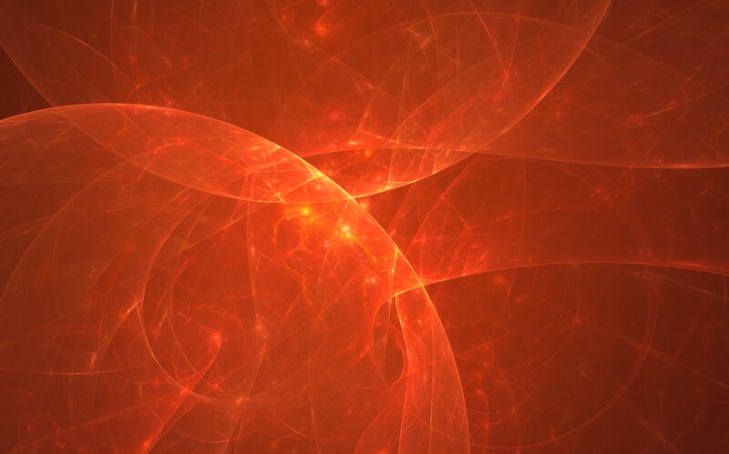 Abstract Red Fractal Design — Dynamic