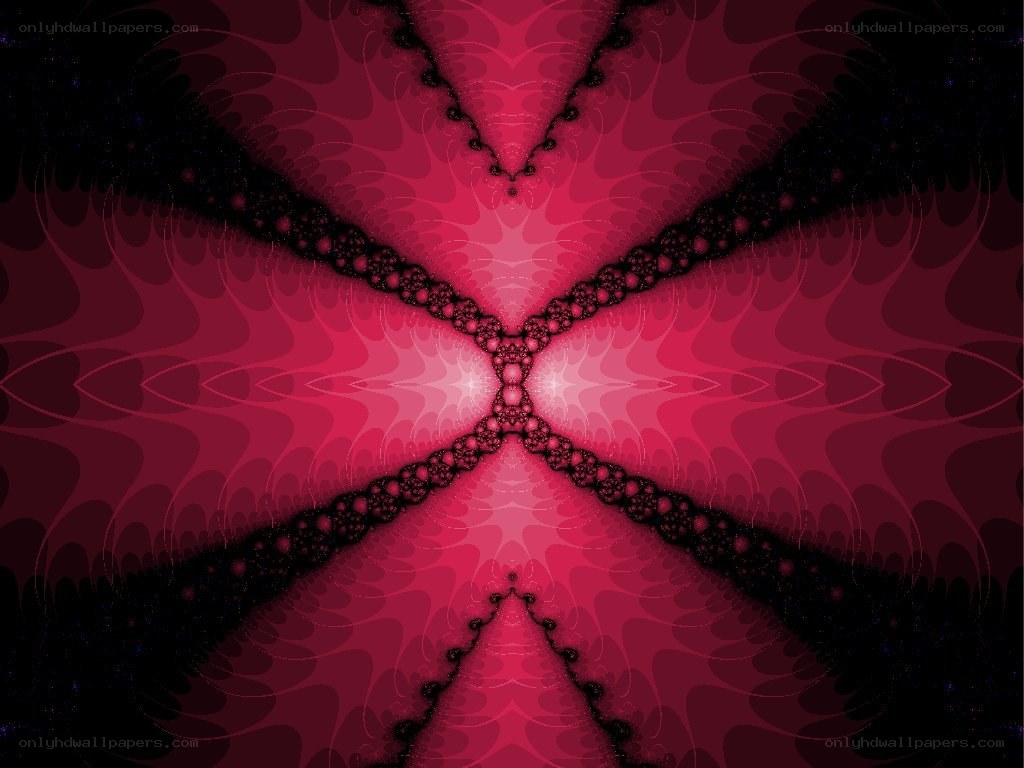 abstract red fractal pattern