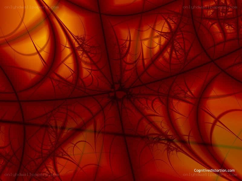 abstract red fractal pattern