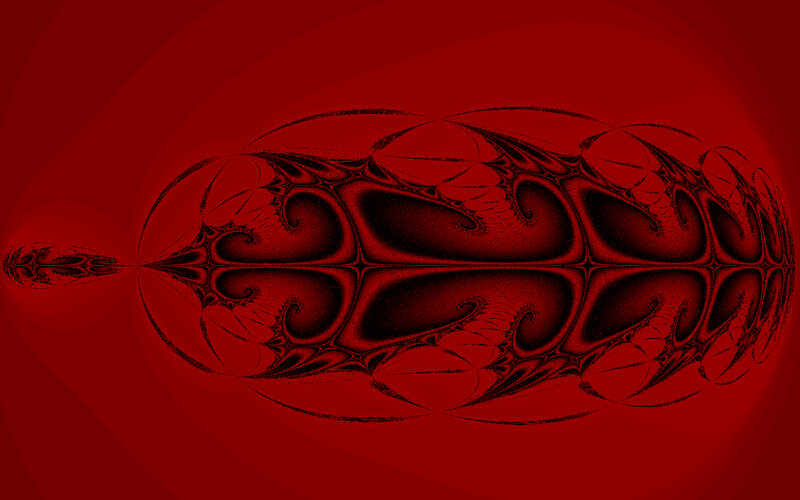 abstract red fractal pattern