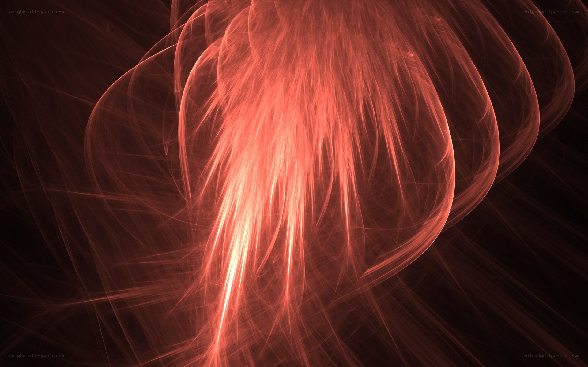 Abstract red fractal pattern