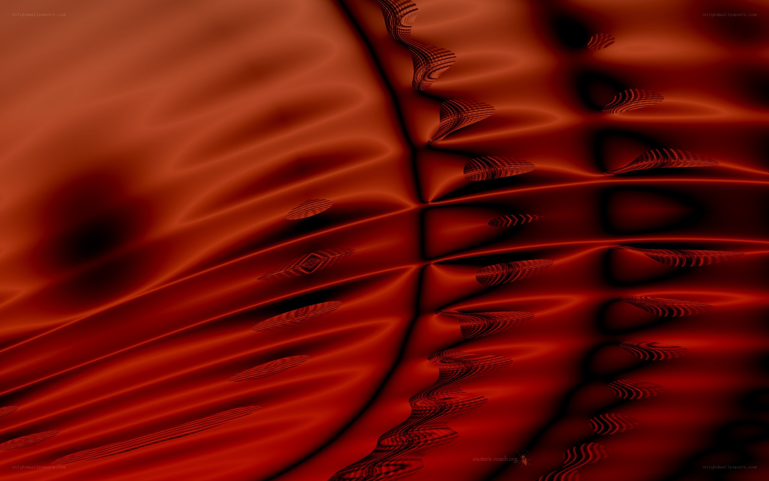 abstract red fractal pattern