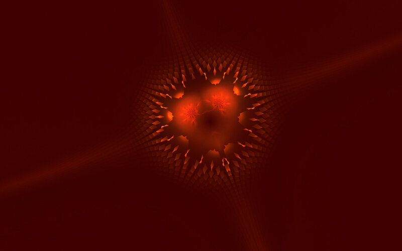 Abstract red fractal pattern