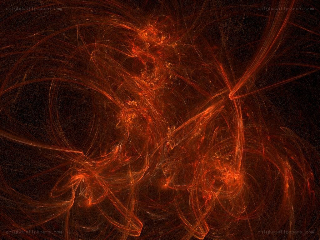 Abstract red fractal patterns