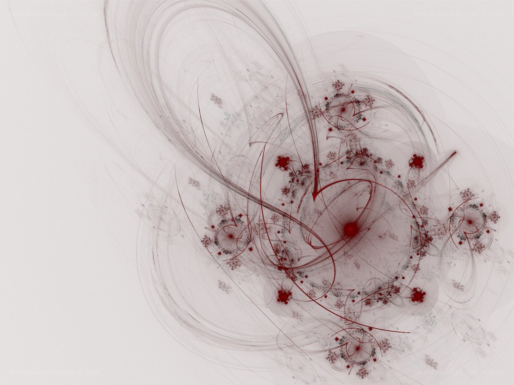 abstract red fractal swirl