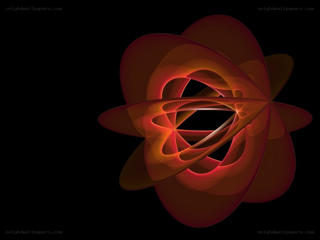 abstract red geometric shape