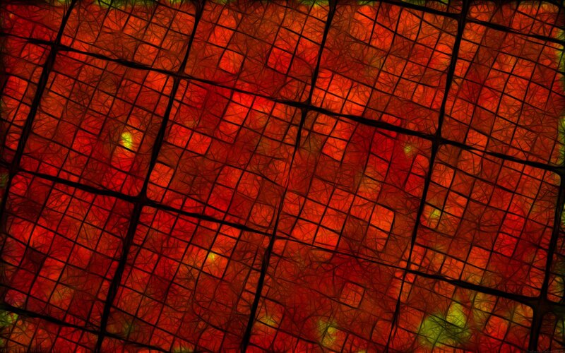 abstract red grid pattern
