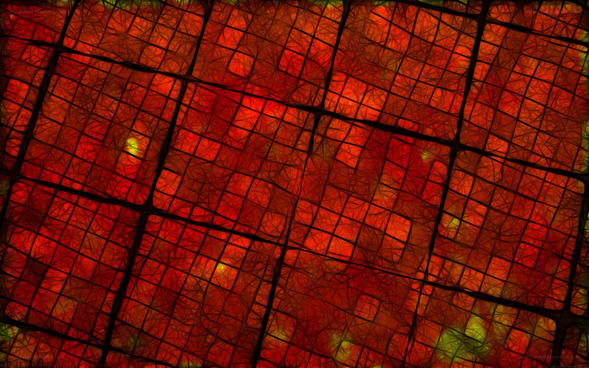 abstract red grid pattern