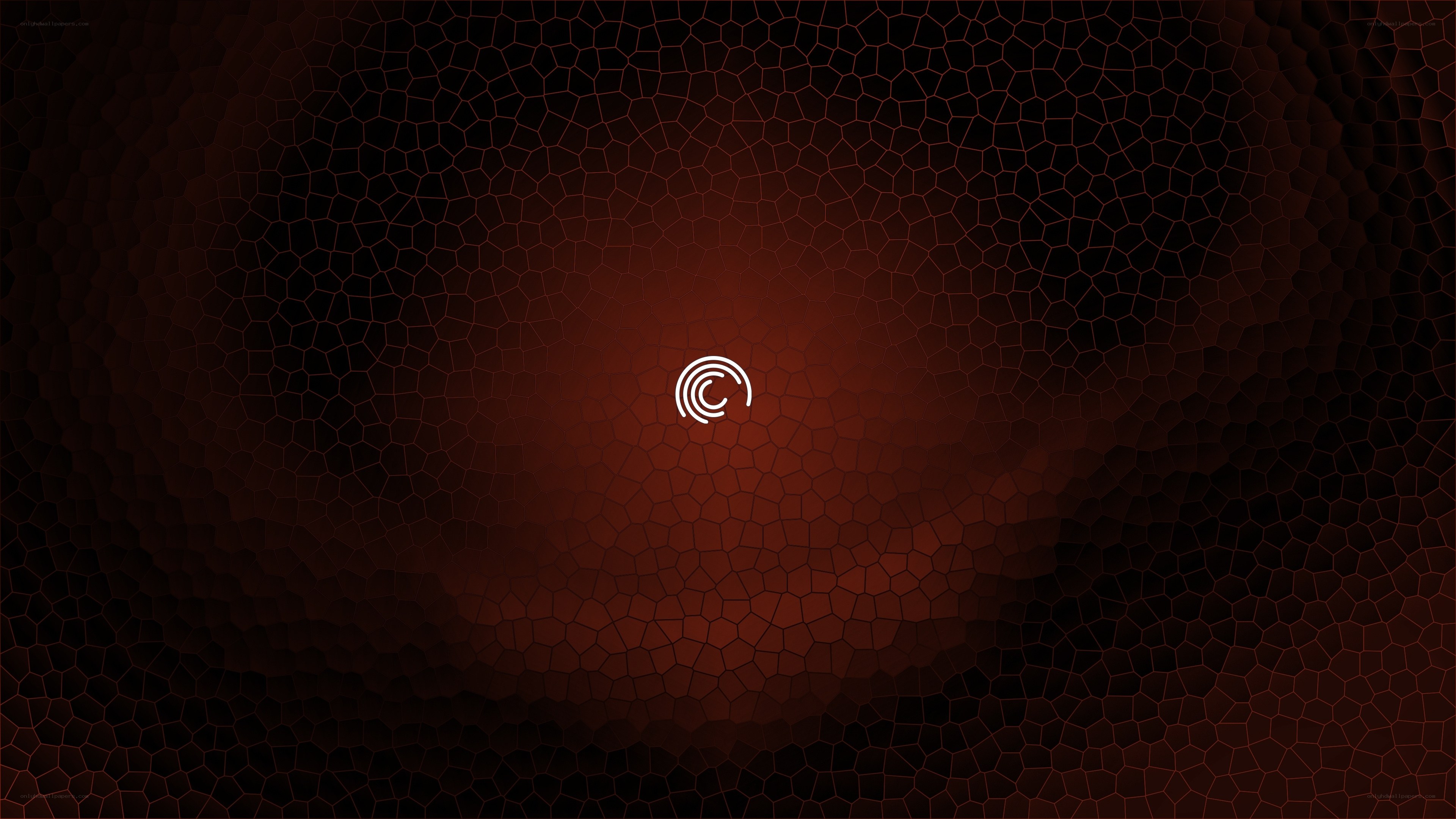 abstract red honeycomb pattern