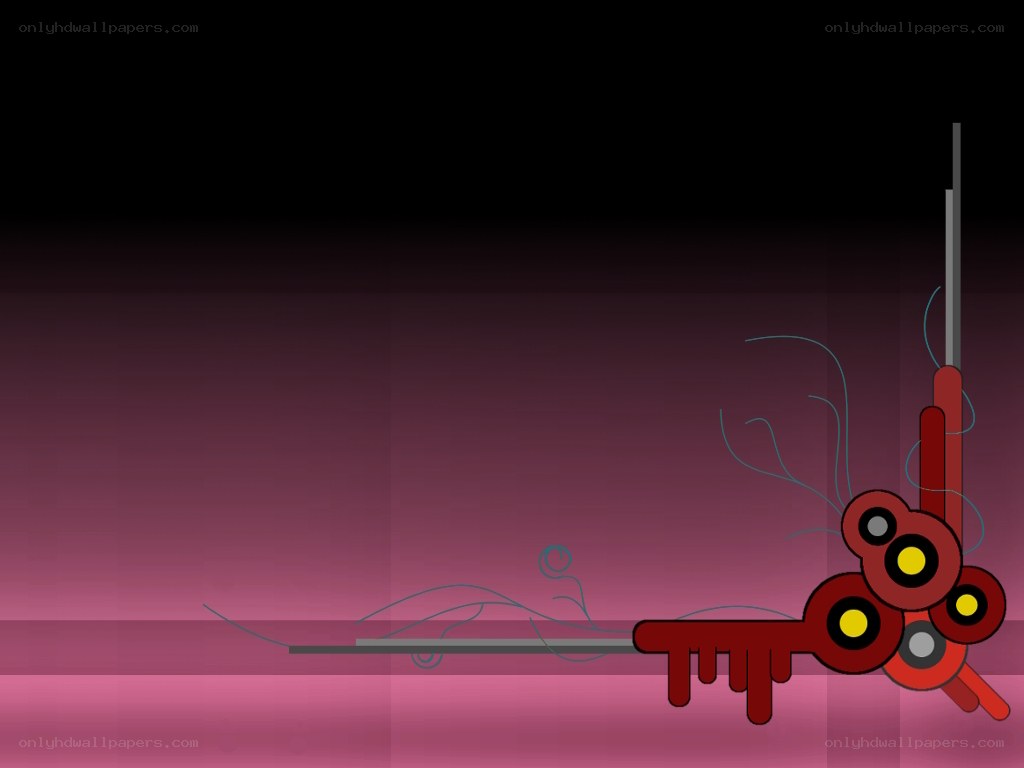 abstract red key design
