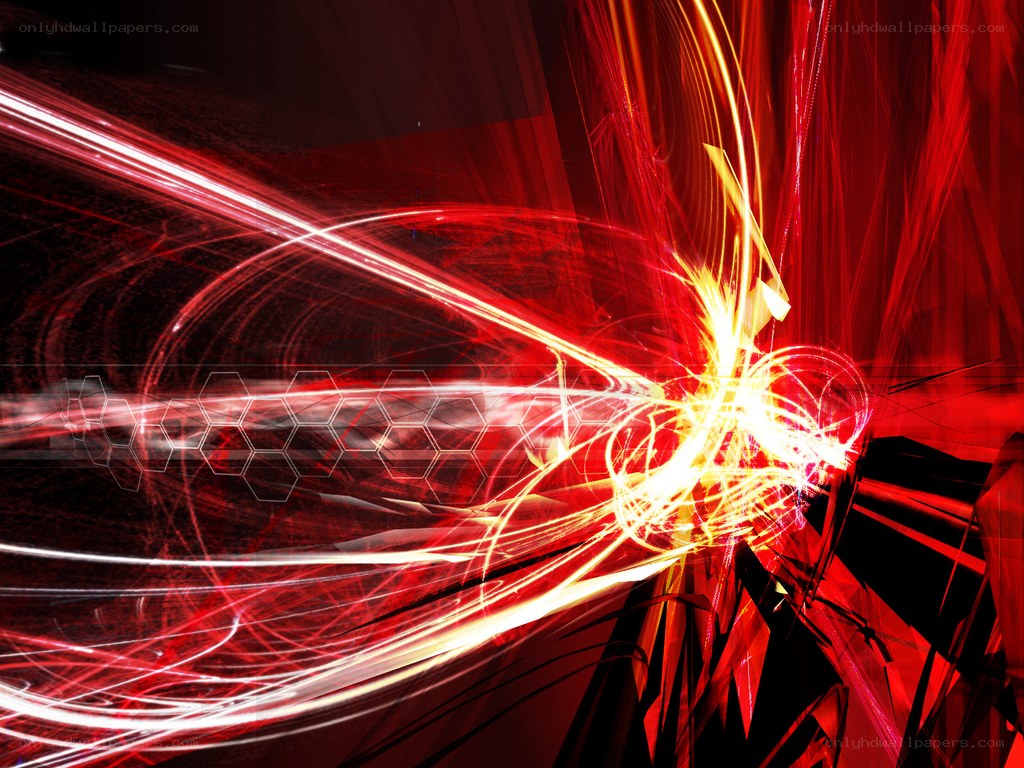 Abstract red light burst