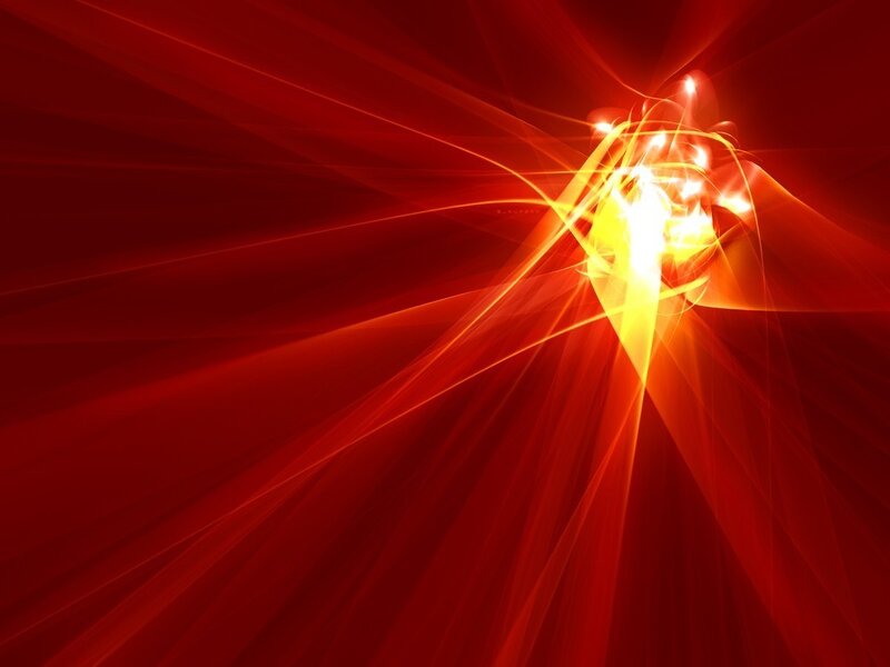 Abstract red light burst
