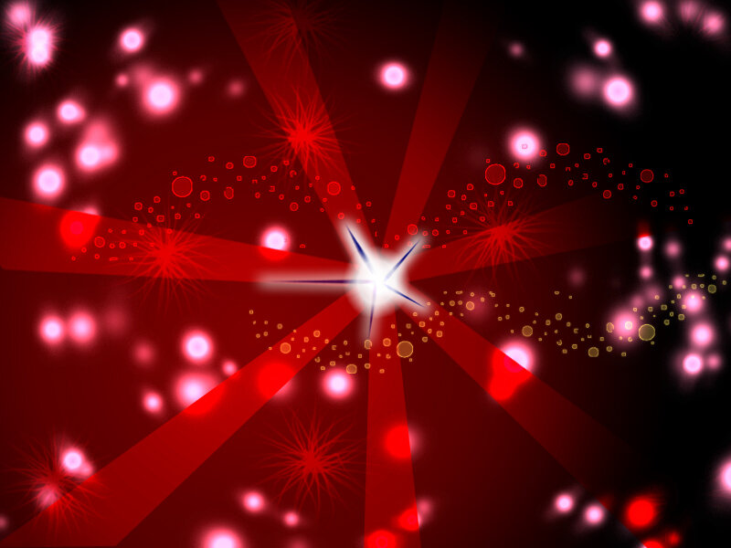 Abstract Red Light Burst — Energetic