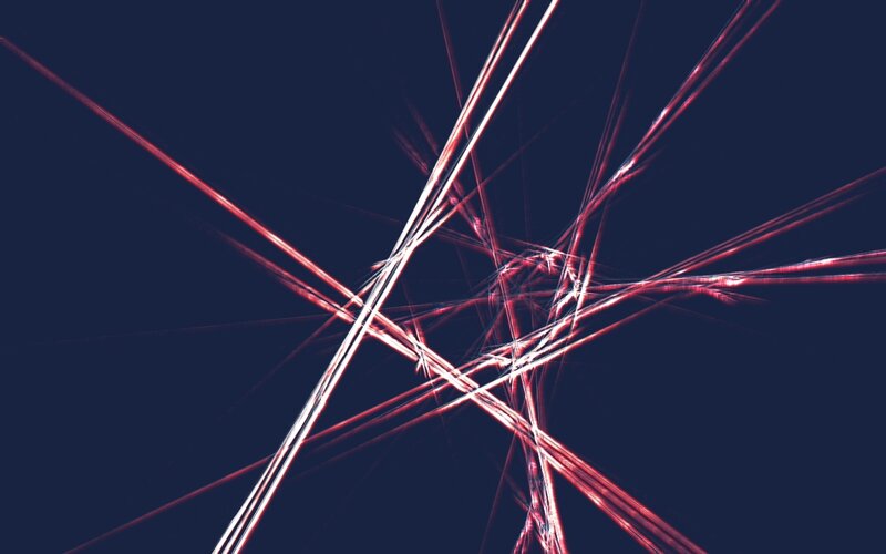 Abstract red light lines