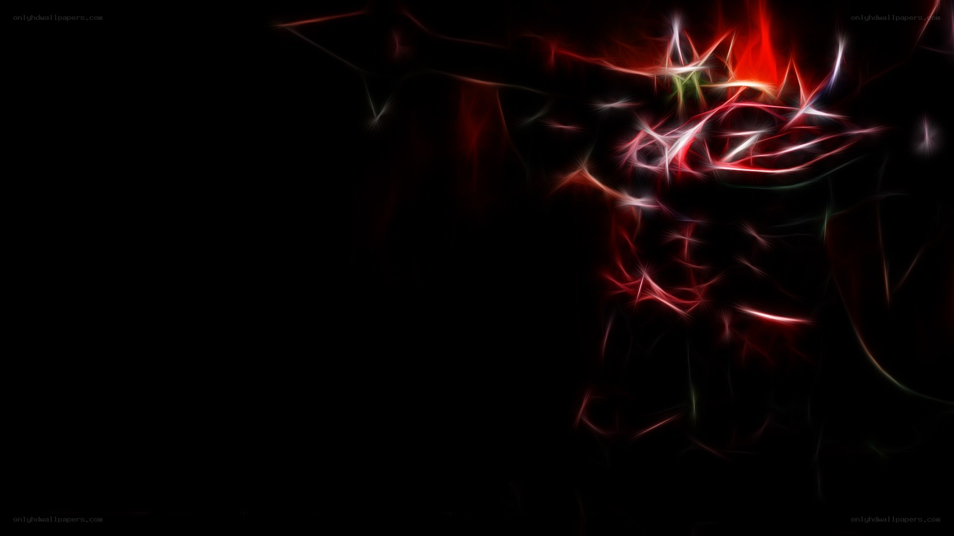 abstract red light streaks