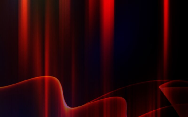 Abstract Red Light Waves — Dramatic