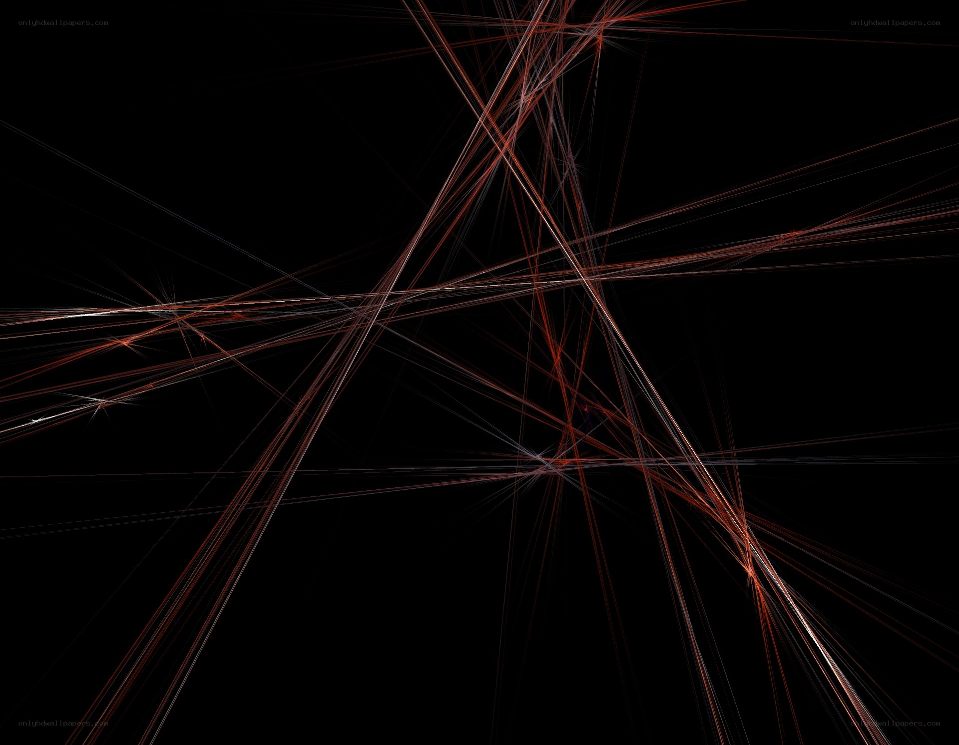 Abstract red line network