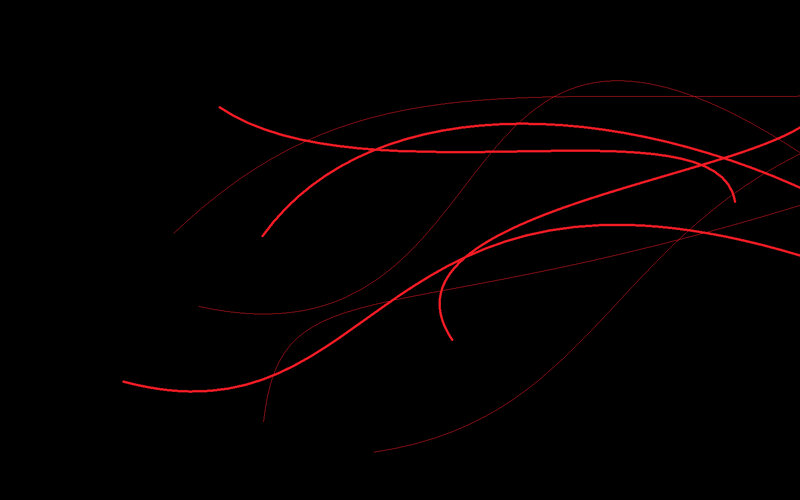 abstract red lines on black