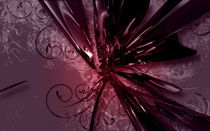 abstract red liquid explosion
